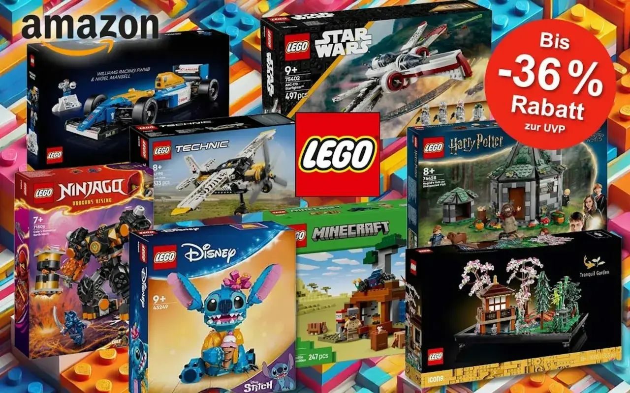 Vielfältige LEGO Sets: Formel 1, Star Wars, Ninjago, Harry Potter, Minecraft, Disney und mehr. Tolle Angebote auf alle LEGO Sets!